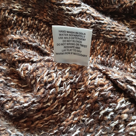 Dressbarn Brown Knit Button Short Sleeve Cardigan Size M - Picture 12 of 13